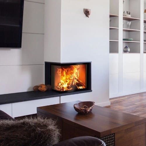 Holzeinsatz SCHMID Ekko L 67(45) h 9 kW Schiebetür