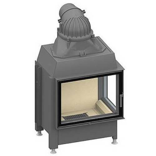 Holzeinsatz SCHMID Ekko R 67(45) s Drehtür 9 kW mit Pont