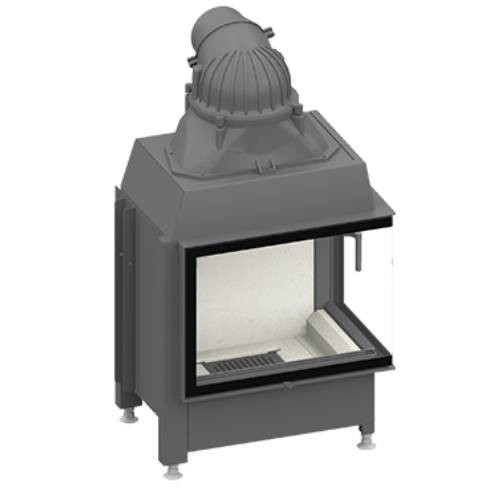 Holzeinsatz SCHMID Ekko R 67(45) mit Drehtür 9 kW