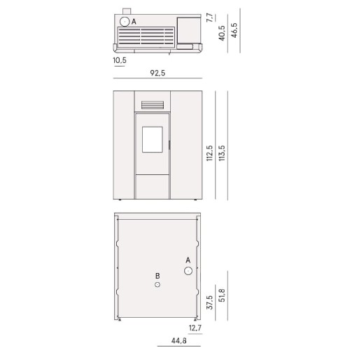 Pelletofen Cadel Maya Idro 16 | 16,1 kW wasserführend