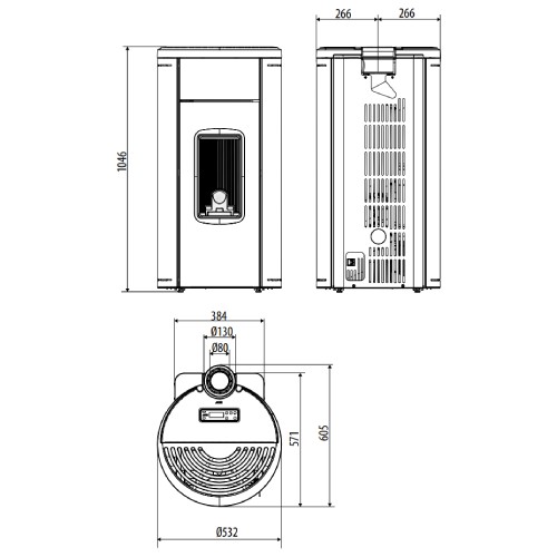 Pelletofen MCZ HERA Air 8 XUP! S1 8,3 kW