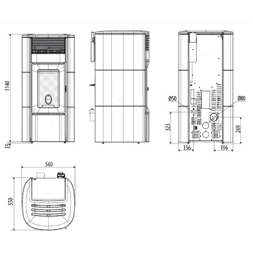 Pelletofen MCZ CLUB Air Matic 10 M3+ Core 10 kW