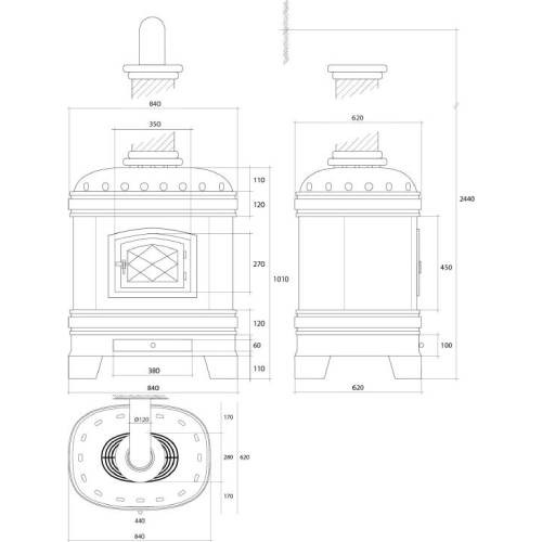 Holzofen Sergio Leoni Castellana 14,6 kW