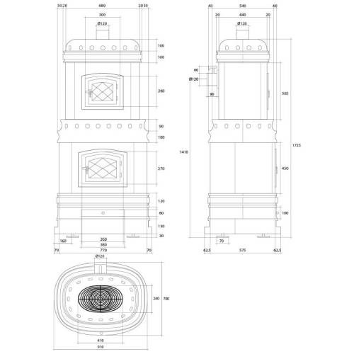 Holzofen Sergio Leoni Viennese 14,6 kW