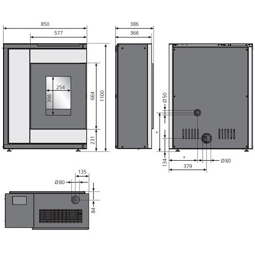 Pelletofen Oranier Boreas Aqua 9,5 kW Hydro