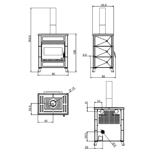 Holzofen Palazzetti Elsa New 9 kW