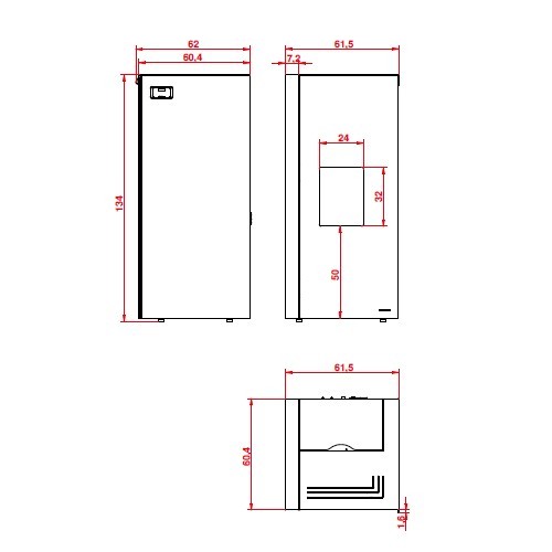 Pelletofen Palazzetti Ecofire Dadò Idro 20 | 20 kW wasserführend