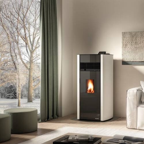Pelletofen Palazzetti Ecofire Bianca Lux 12 kW