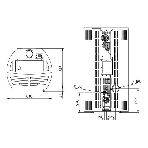 Pelletofen Royal Roberta Air 120 | 11,8 kW