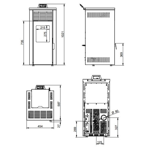 Pelletofen Royal Jada 6 | 6 kW