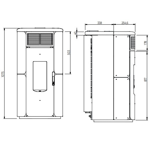 Pelletofen Royal Grazia Glass E Air 80 US 8,2 kW
