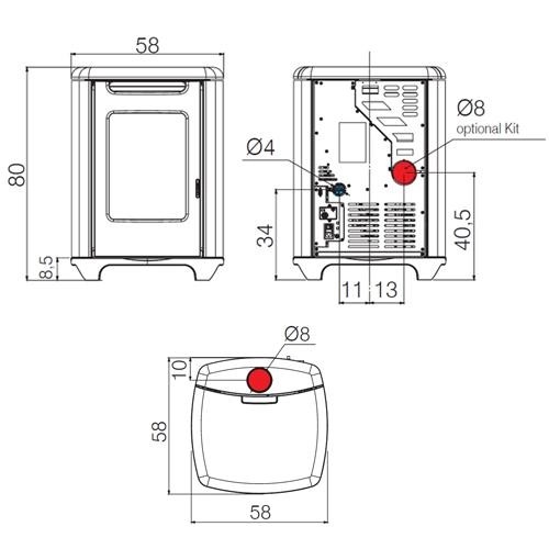 Pelletofen Edilkamin Sense 8 | 7,9 kW