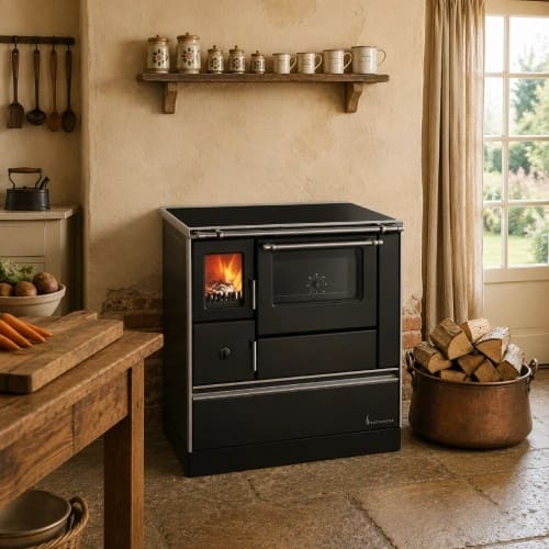 Holz-Küchenherd Westminster Ofen mit fester Brennstoffzufuhr K 76 F 90 | 7,6 kW