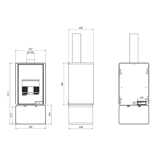 Holzofen HS Flamingo Deluxe Pentai 9,6 kW