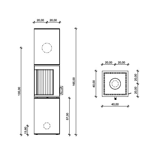 Holzofen Neocube S10 XL 5,4 kW