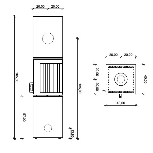 Holzofen Neocube S20 XL 5,4 kW