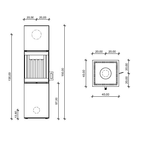 Holzofen Neocube S30 6 kW