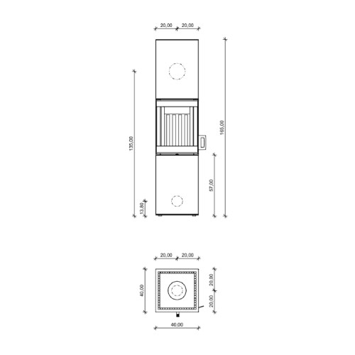 Holzofen Neocube S30XL Steel Edition 6 kW