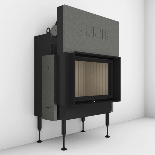 Holzeinsatz Brunner BKH 5.0 Plat 42-66 | 9 kW Schiebetür