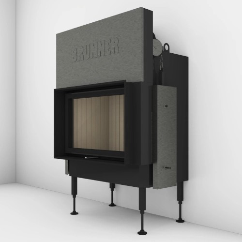 Holzeinsatz Brunner BKH 5.0 Plat 42-66 | 9 kW Schiebetür