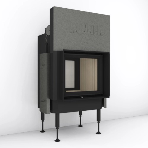Holzeinsatz Brunner BKH 5.0 Tunnel 42-50 | 8 kW Schiebetür/Drehtür