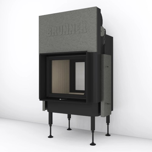 Holzeinsatz Brunner BKH 5.0 Tunnel 42-50 | 8 kW Schiebetür/Drehtür
