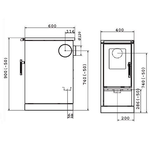 Holz-Küchenherd Wamsler W1-40 | 6 kW
