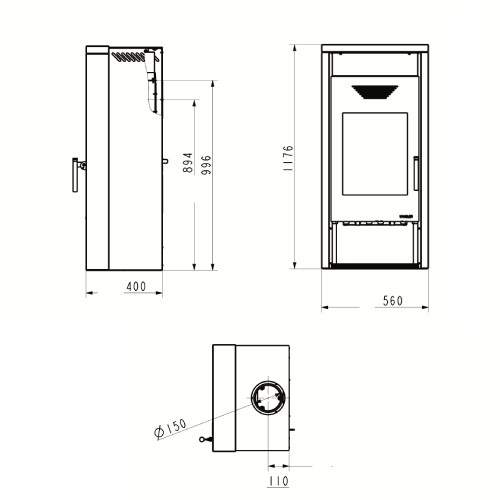 Holzofen Wamsler Yara 8 kW