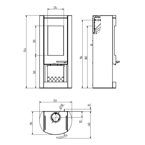 Holzofen Wamsler Myra-H 8 kW