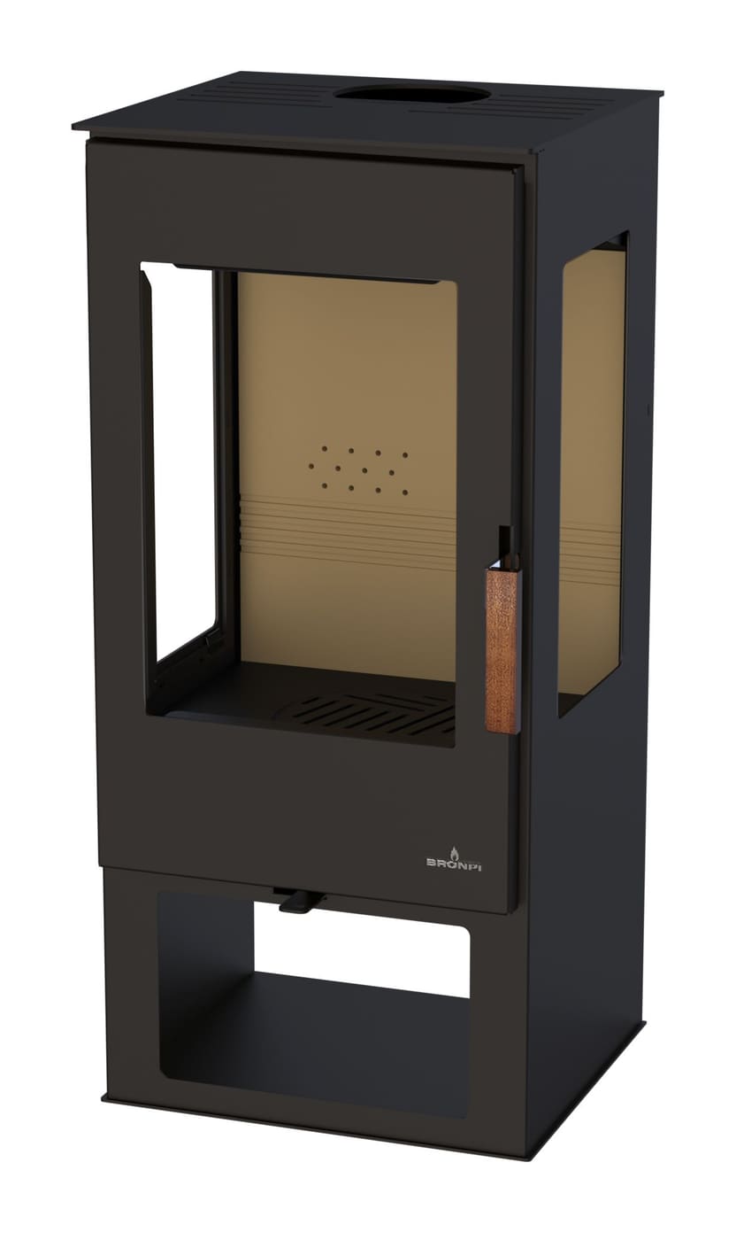 Holzofen 3 vitres anschließbar - BRONPI Estrella 7 kW