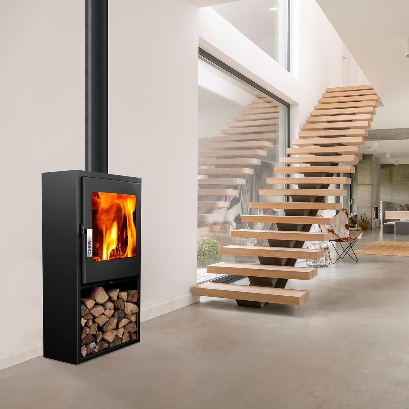Holzofen raumluftunabhängig - SUPRA Jacco Bûcher 4,8 kW