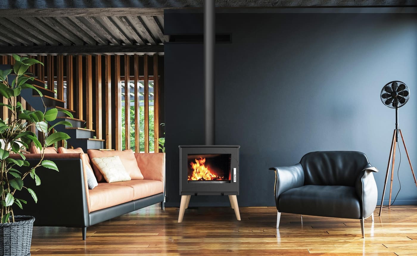Holzofen raumluftunabhängig aus Gusseisen - SUPRA Usko 9,1 kW