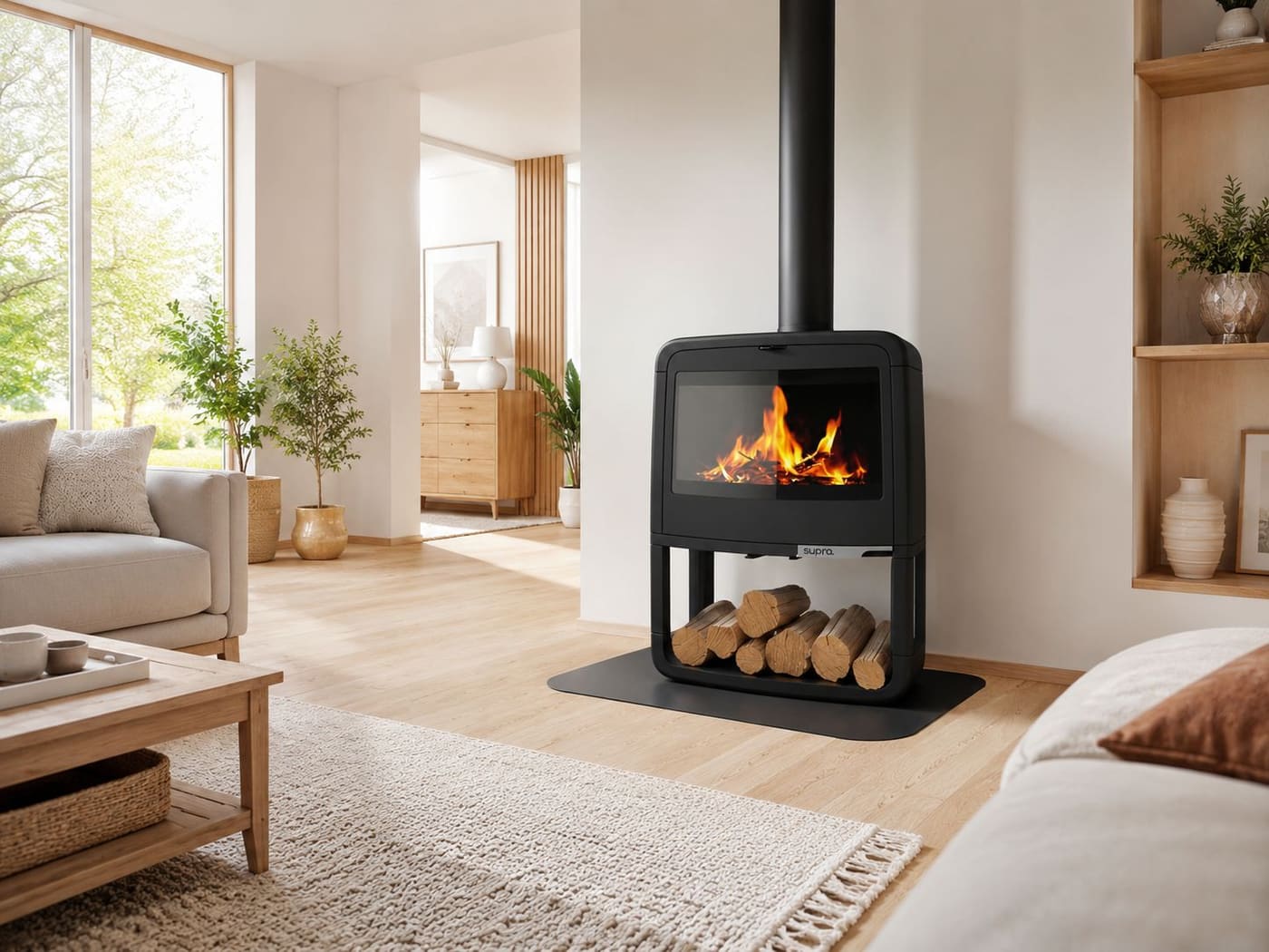 Gusseisen-Holzofen - SUPRA Paul Bûcher 10 kW
