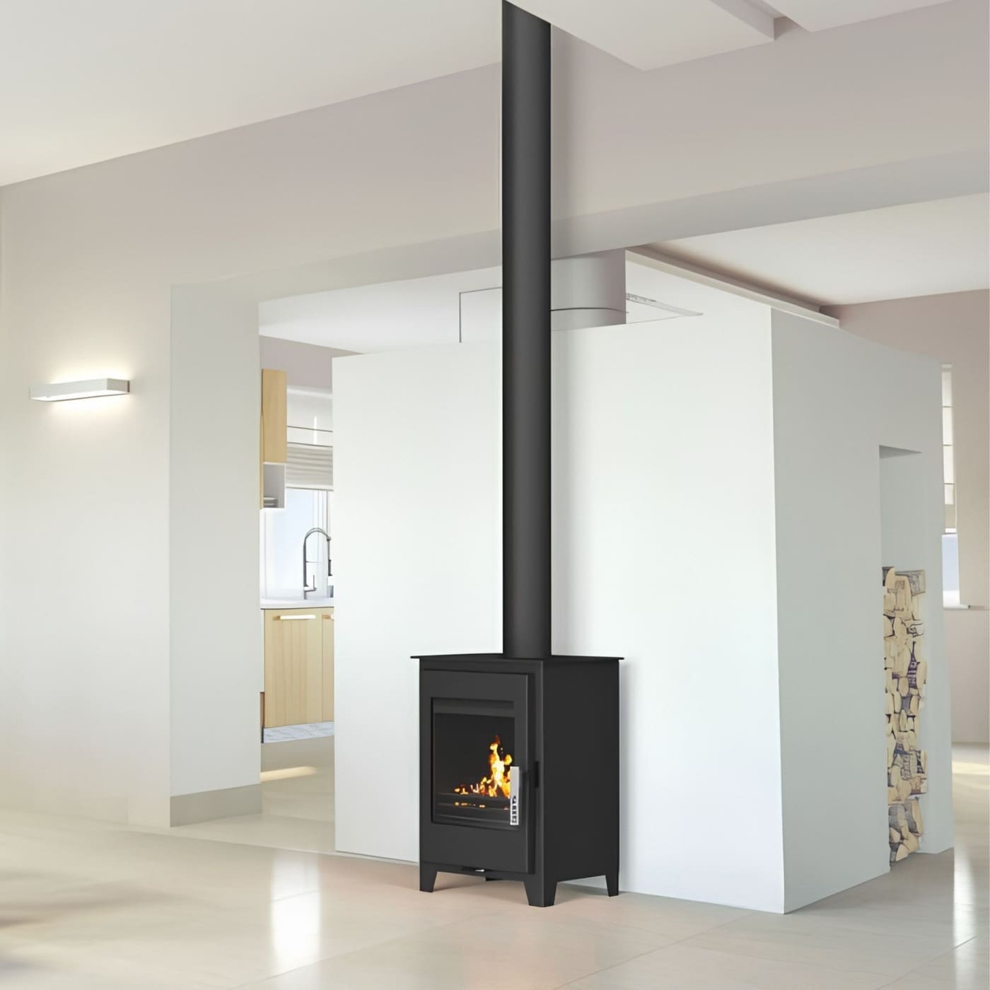 Holzofen raumluftunabhängig aus Gusseisen - SUPRA Oscar 4,8 kW