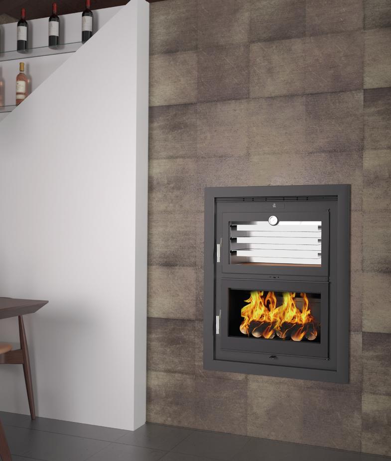Holzeinsatz mit Backfach - FIREMATIC Nashville 10.9 kW
