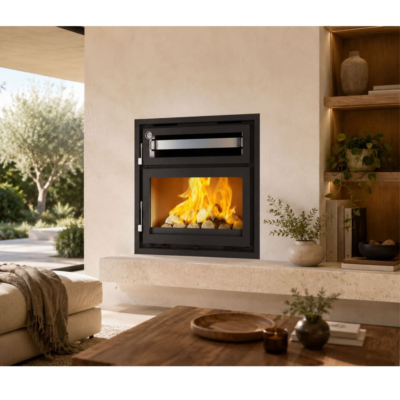 Holzeinsatz mit Backfach - FIREMATIC Ohio 12.8 kW