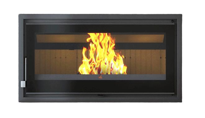 Belüfteter Holzeinsatz geräuschlos kanalisierbar - FIREMATIC Ontario 14,5 kW