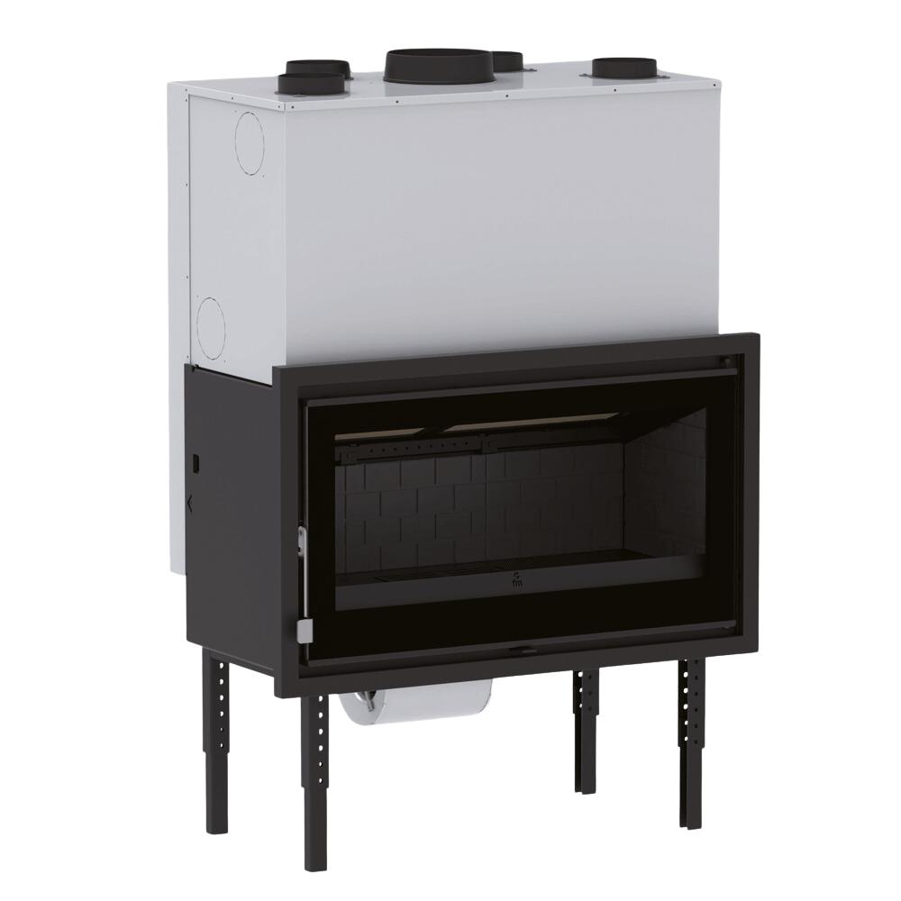 Belüfteter Holzeinsatz geräuschlos kanalisierbar - FIREMATIC Ontario 14,5 kW