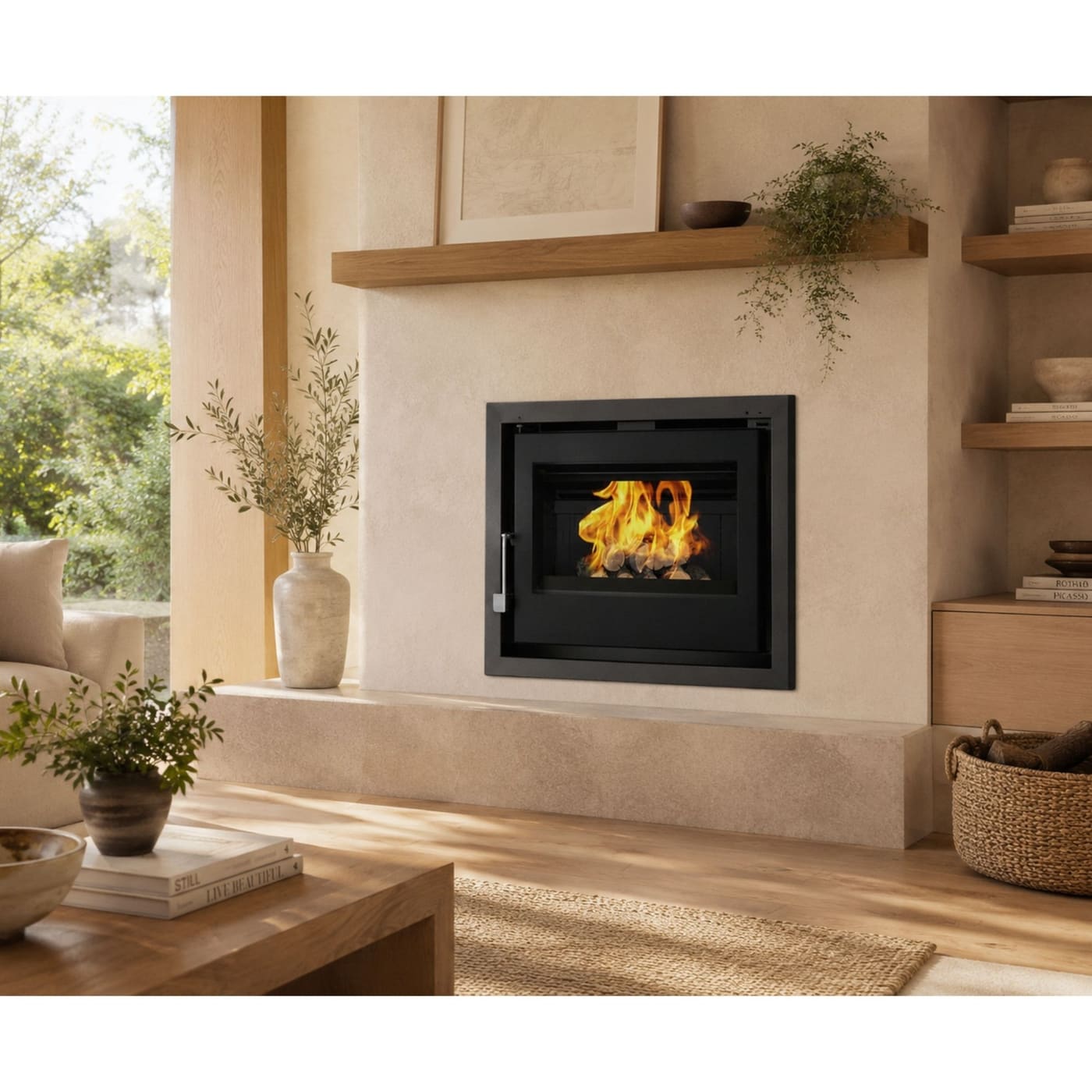 Ventilated wooden Einsatz - FIREMATIC Nara 12,6 kW