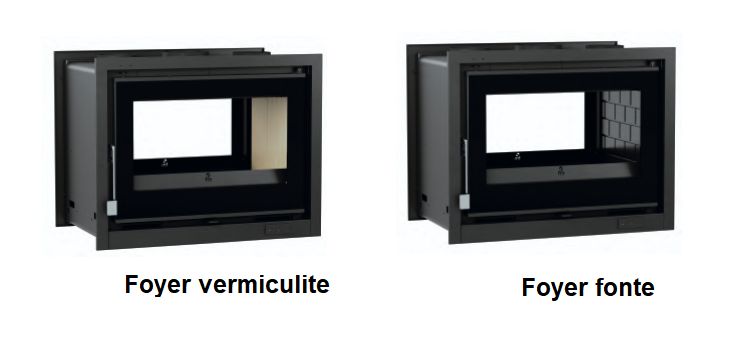 Holzeinsatz 2 verglaste Belüftung - FIREMATIC Suna 12,8 kW