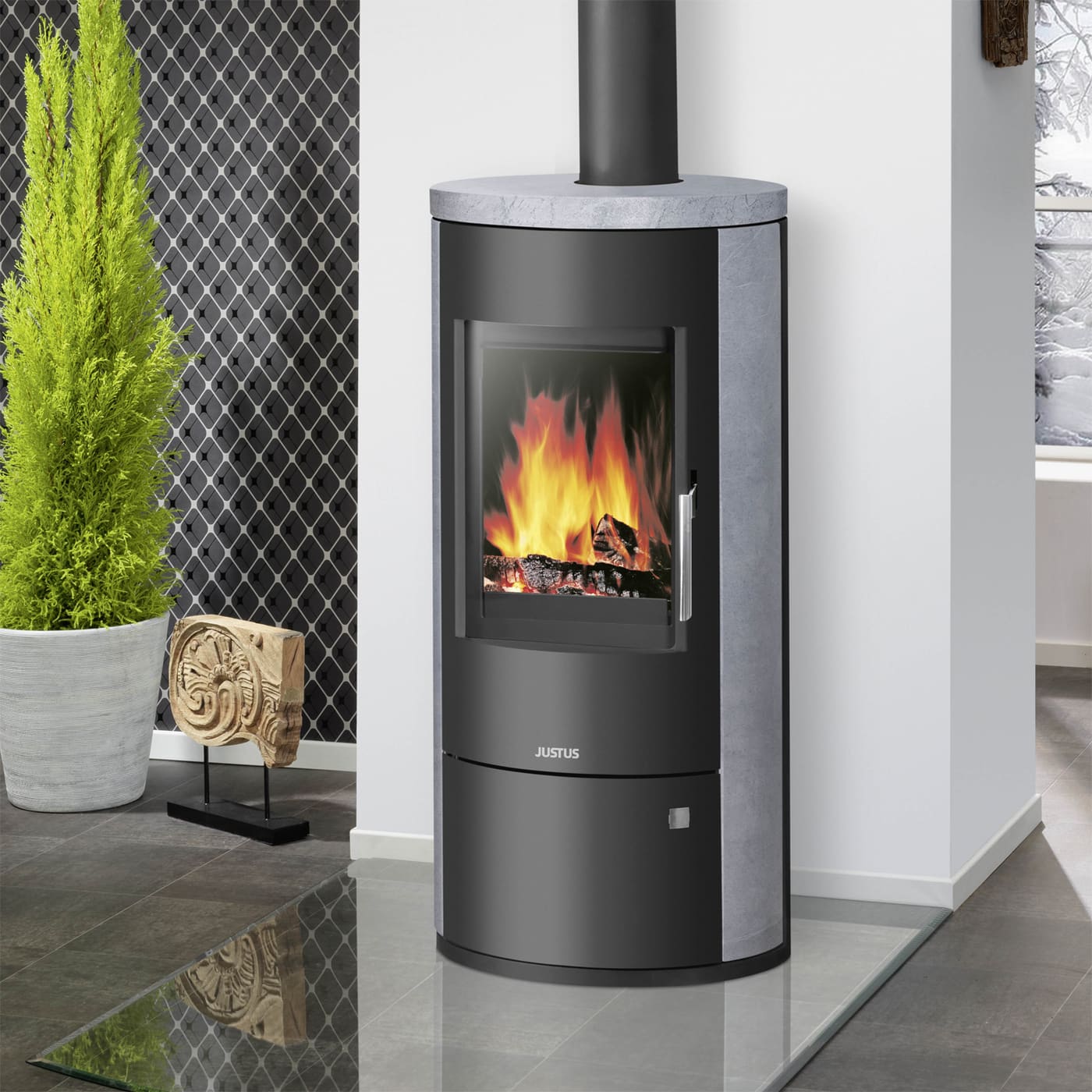Justus Austin 7 Kaminofen 7 kW Speckstein