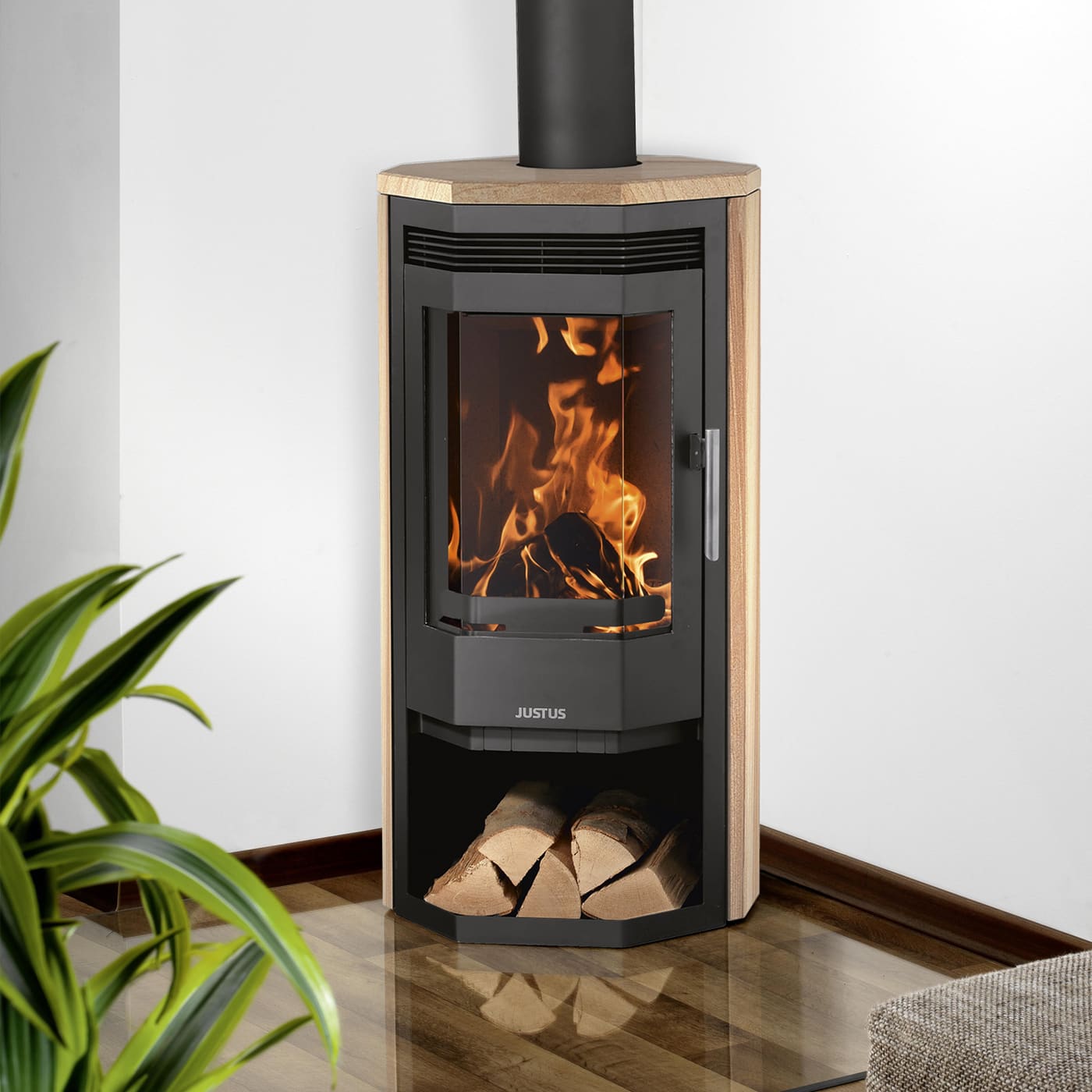 Justus Usedom 5 -Verkleidung Kaminofen 5,5 kW