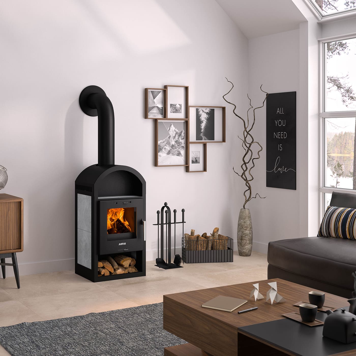 Justus Vegas V Kaminofen 6 kW Keramik