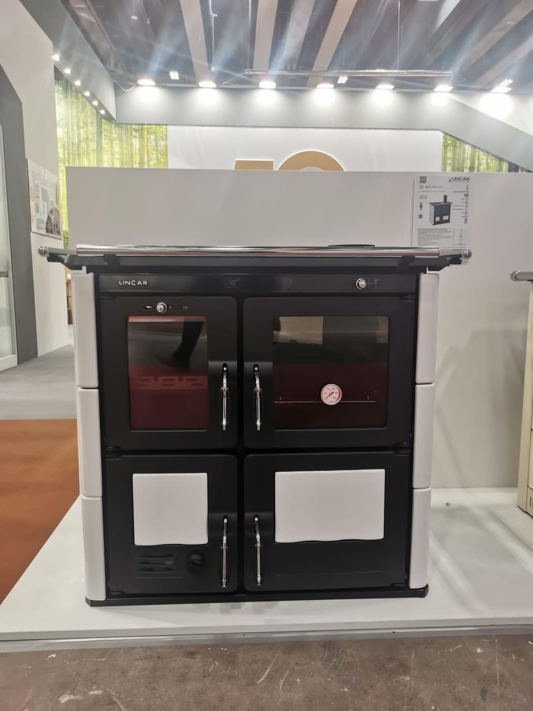 Holz-Küchenherd aus Keramik - LINCAR Bea 7,5 kW