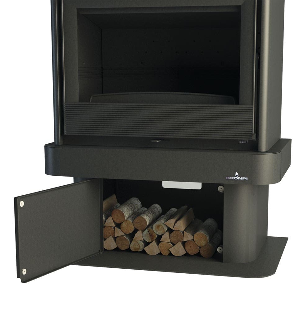 3-Scheiben-Kamin belüftet anschließbar - BRONPI Lisboa 3C 10 kW