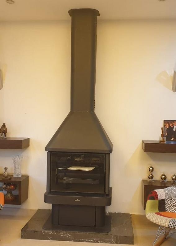 3-Scheiben-Kamin belüftet anschließbar - BRONPI Lisboa 3C 10 kW