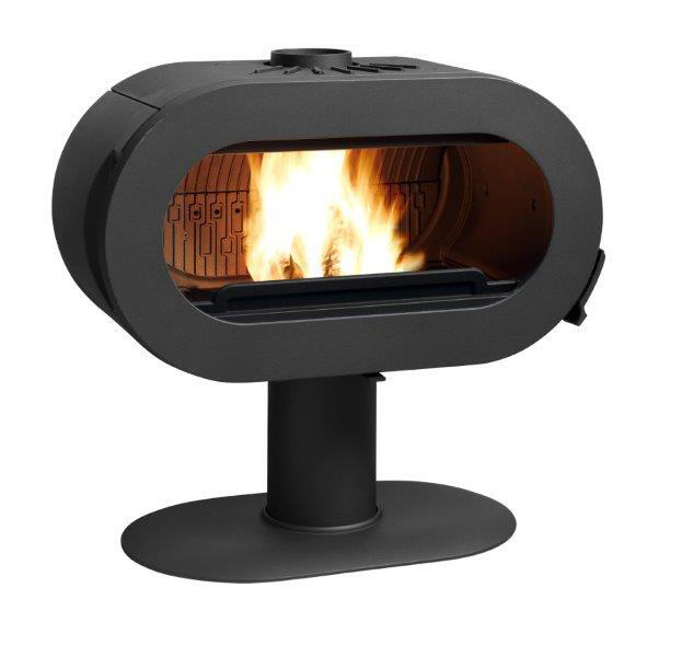 Holzofen INVICTA Fifty sur pied Anthrazit, 10 kW