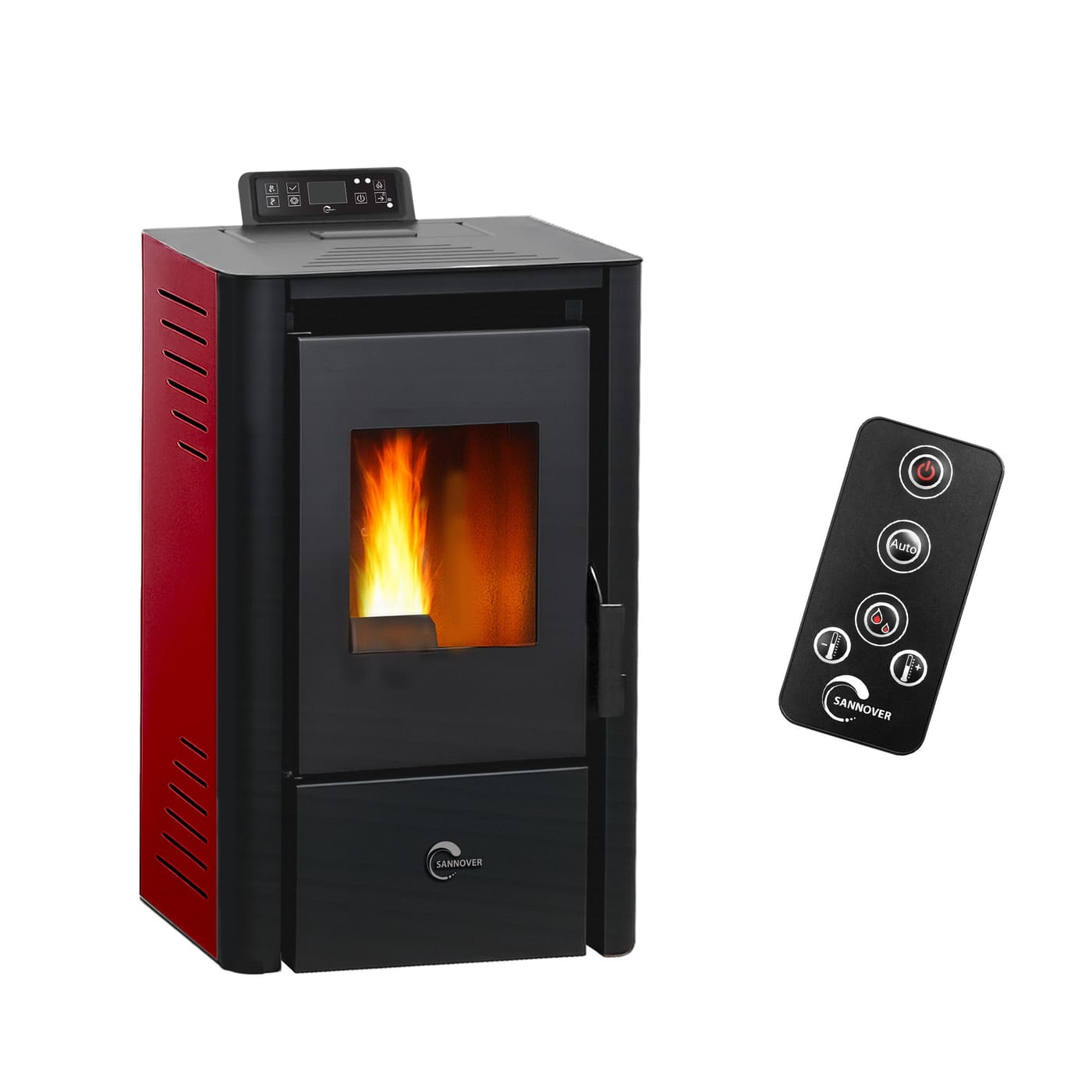 Pelletofen air Anita 9,4 kW Bordeaux Sannover