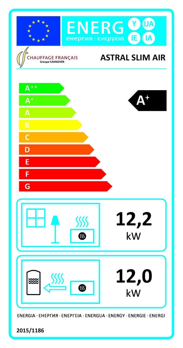 Pelletofen Air Slim Astral 12,2 kW Bordeaux Sannover