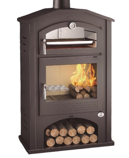 Holzofen mit Backfach - FIREMATIC Detroit 9.5 kW